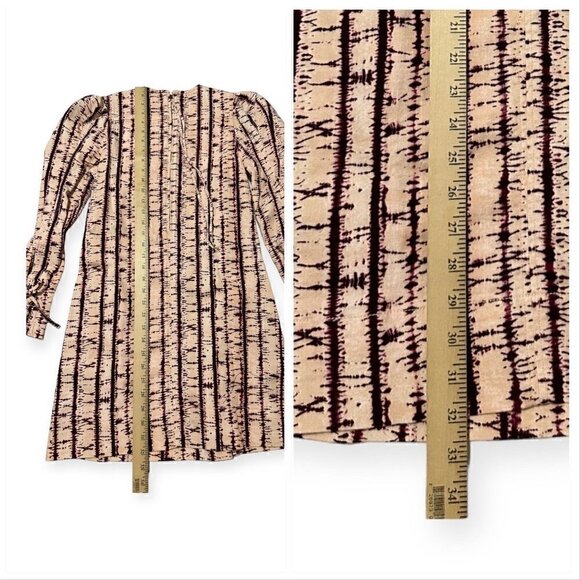 ULLA JOHNSON MANON DRESS Blush Tie Dye, Size 0, Pink, New with tags - Picture 15 of 16